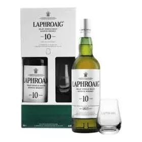 Laphroaig 10 éves Whisky + pohár (0,7L 40%)