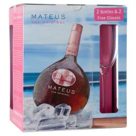2db Mateus Rose + 2db pohár - Olasz rozébor