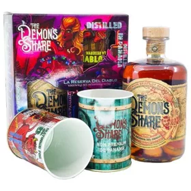   The Demons Share 6 éves Rum DD +2 ALUMÍNIUM Pohár (0,7L 40%)