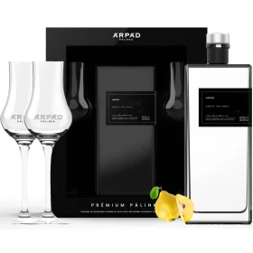 Árpád Prémium Bársony Birs Pálinka (Exkluzív Díszdoboz 2 db Tulipán Pohárral) 0,5L
