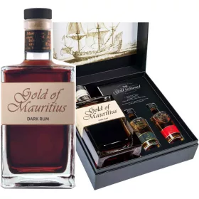 Gold of Mauritius Dark Rum + 2 db mini 0,7L